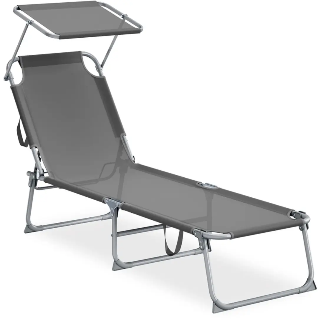 SONGMICS Opvouwbare ligstoelen, 189 x 53 x 28,5 cm, Set van 2 tuinstoelen, elk m