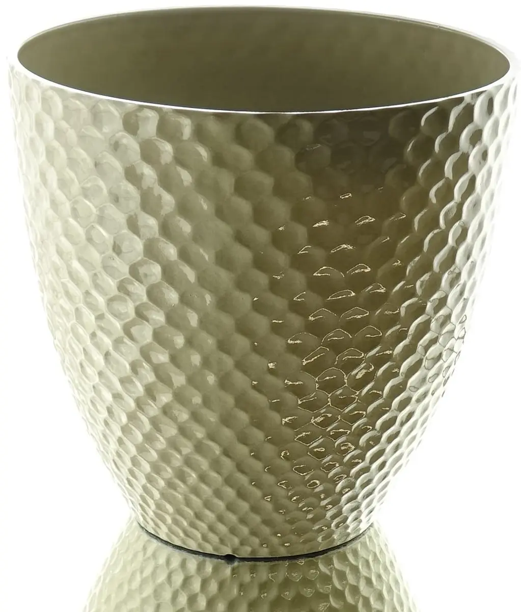 Kaemingk Plantenbak Beige Wabenstructuur Ø 29,5 cm