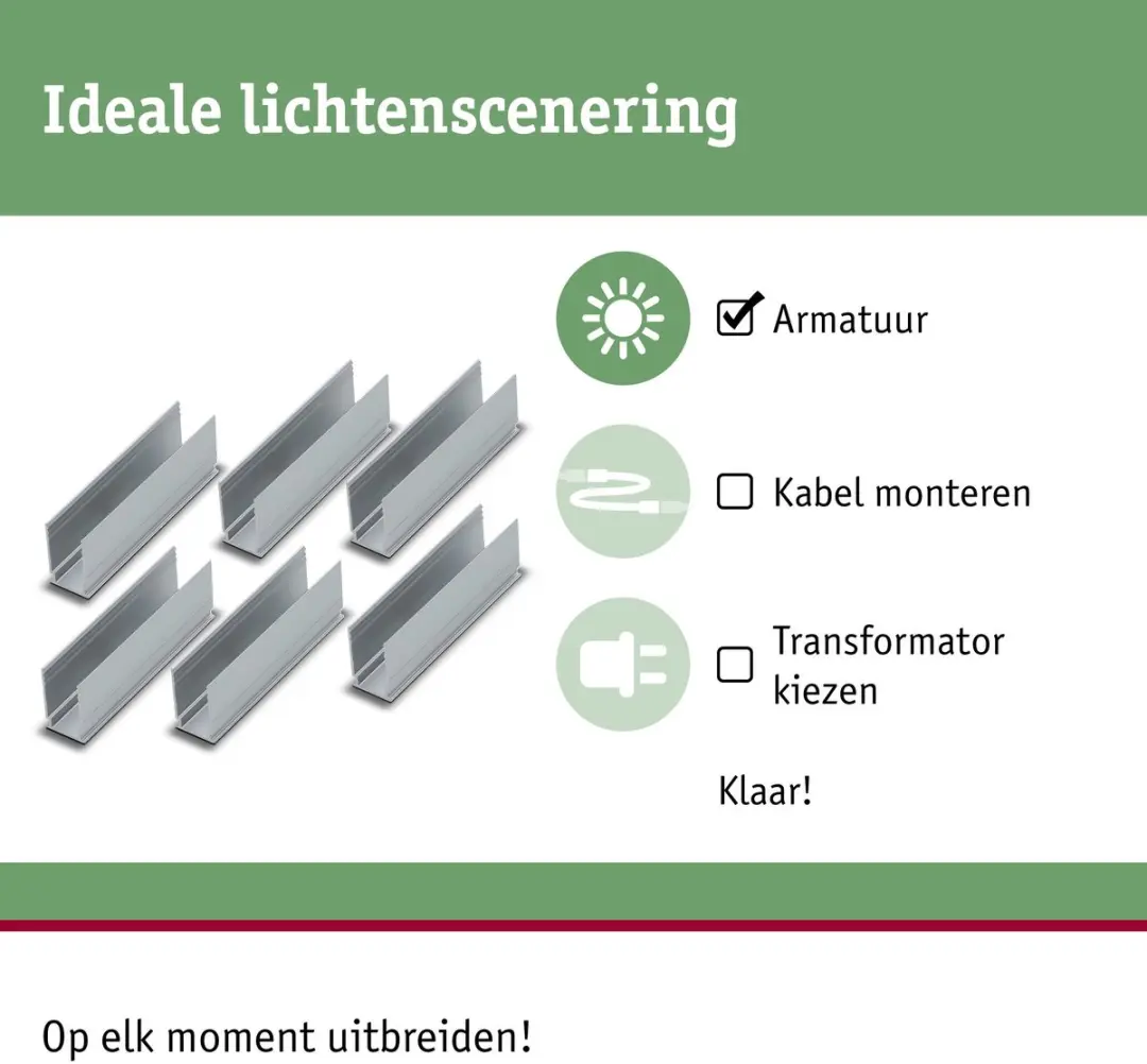 Paulmann Plug & Shine LED Strip Clips 94215 - 6 Stuks - afbeelding 5 van 6