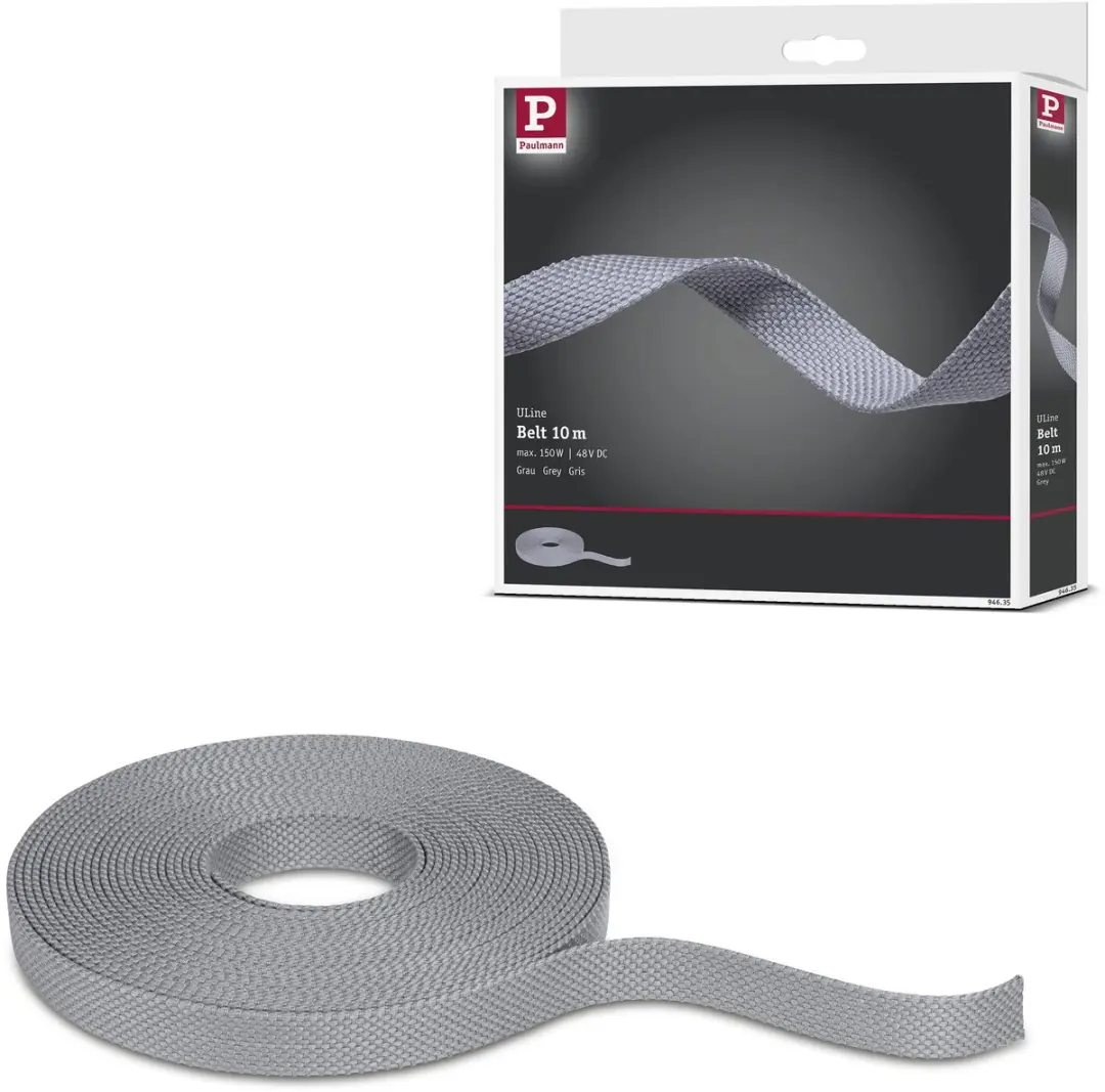 ULine Riem 10m Dacron Textil Koper Grijs