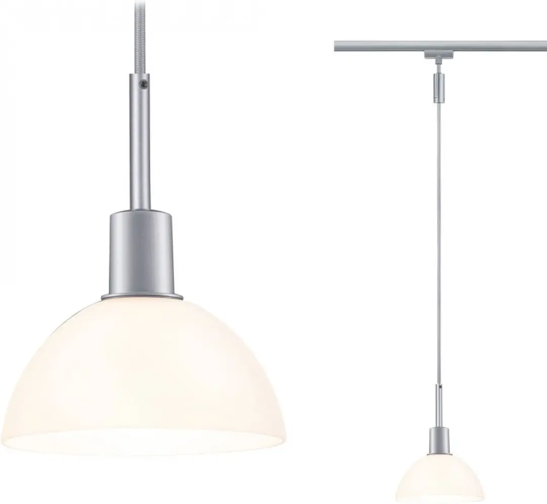 Paulmann Sarrasani URail Hanglamp E14 - Chroom/Opaal - afbeelding 2 van 5