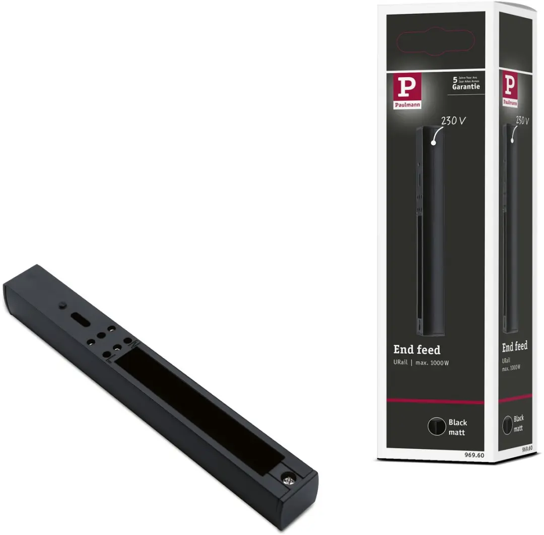 Paulmann URail Eindvoeding 161x18mm 1000W
