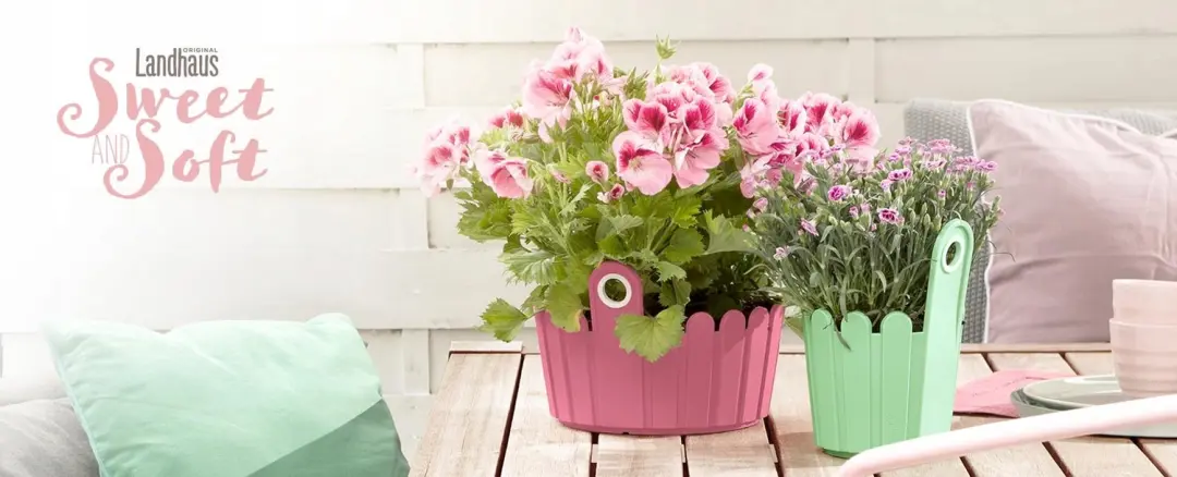 EMSA Pot/Plantenbak 15 cm Donkergroen