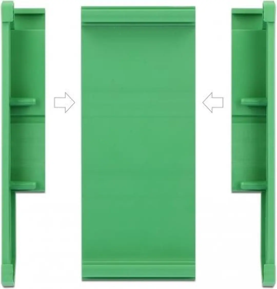 Delock 66572 DIN-railadapter - Groen - afbeelding 3 van 6