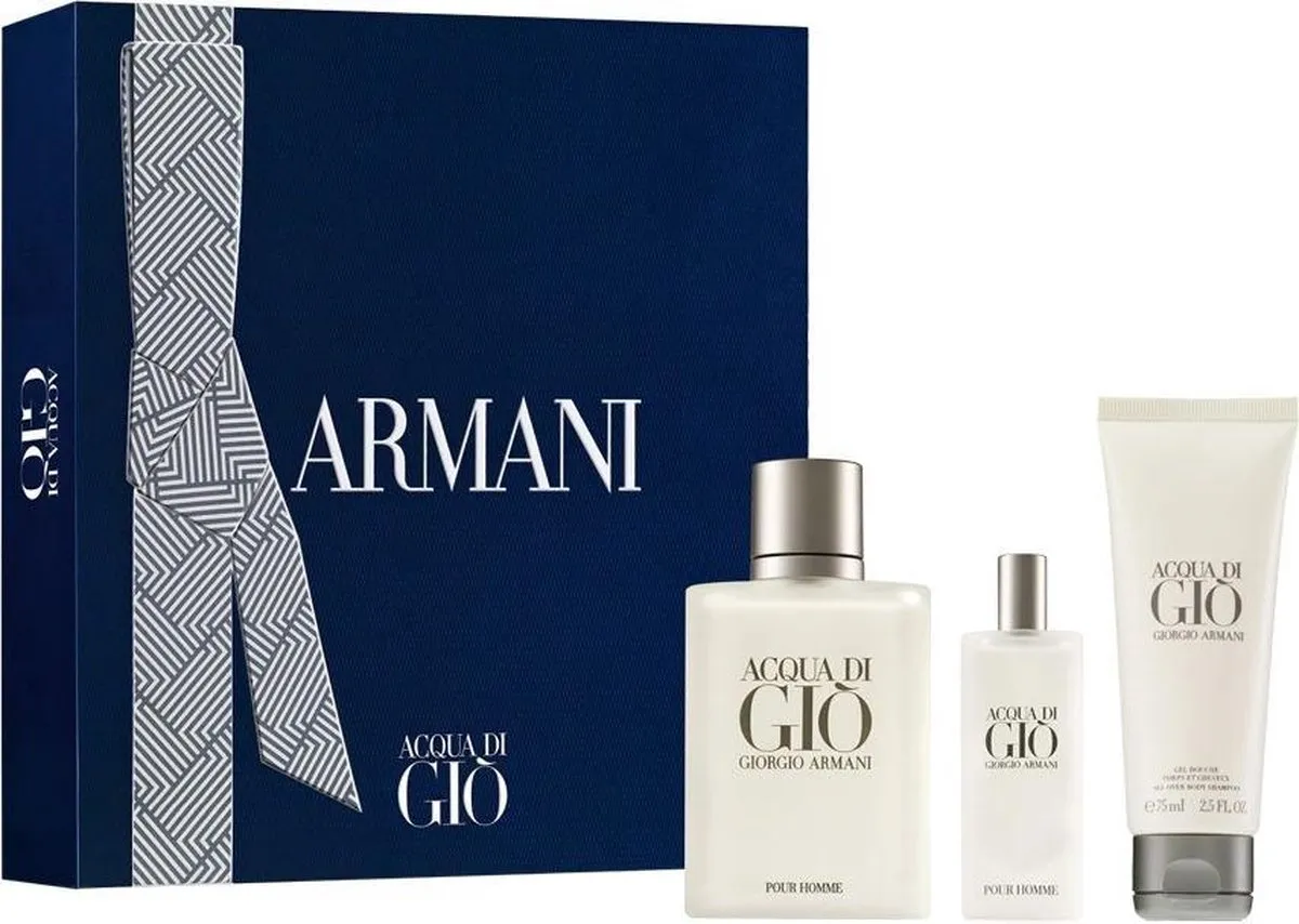 Armani Acqua Gio Men Eau de Toilette 100ml + V15ml + Gel 75ml
