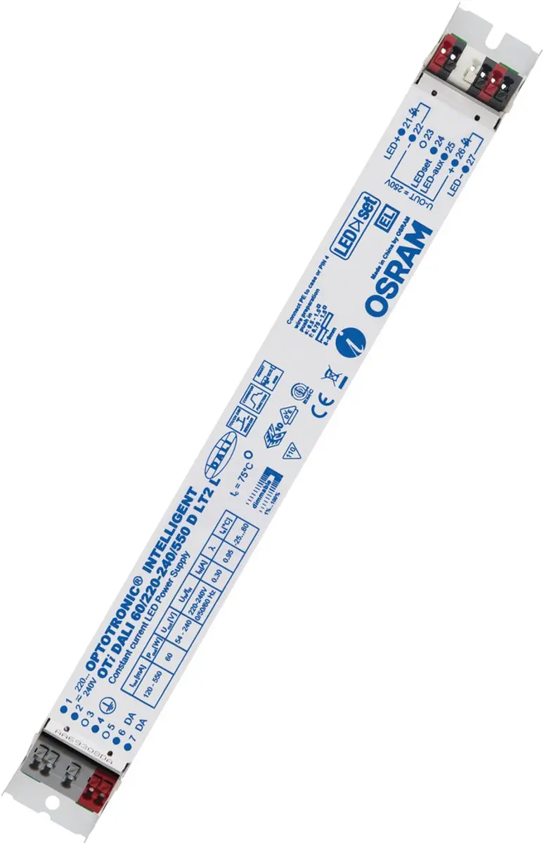 Osram OTI DALI 60/220-240/550D LED Driver - DALI Dimbaar - afbeelding 2 van 3