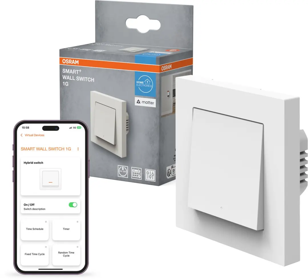 Osram SMART+ MATTER Wandschakelaar 1-kanaals - afbeelding 3 van 6