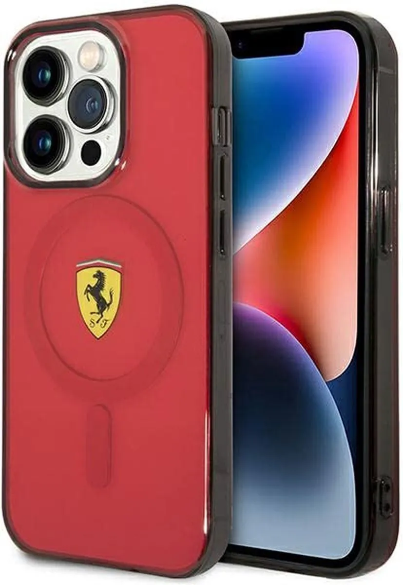 Ferrari Translucent Back Case MagSafe iPhone 14 Pro