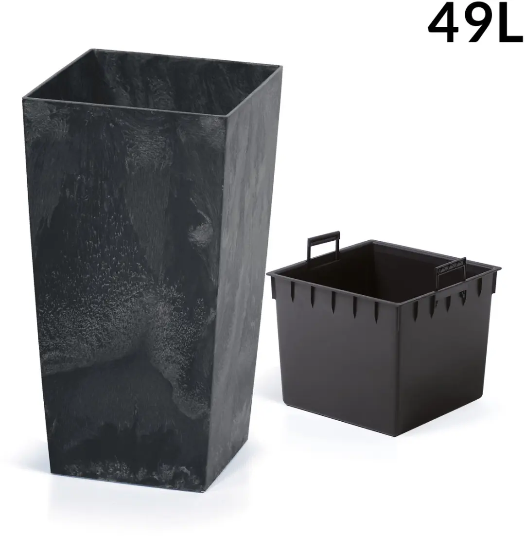 Deuba Bloempot Betonlook 49L - Antraciet - afbeelding 2 van 4