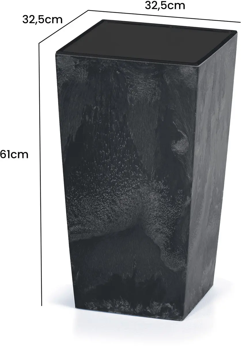 Deuba Bloempot Betonlook 49L - Antraciet - afbeelding 4 van 4
