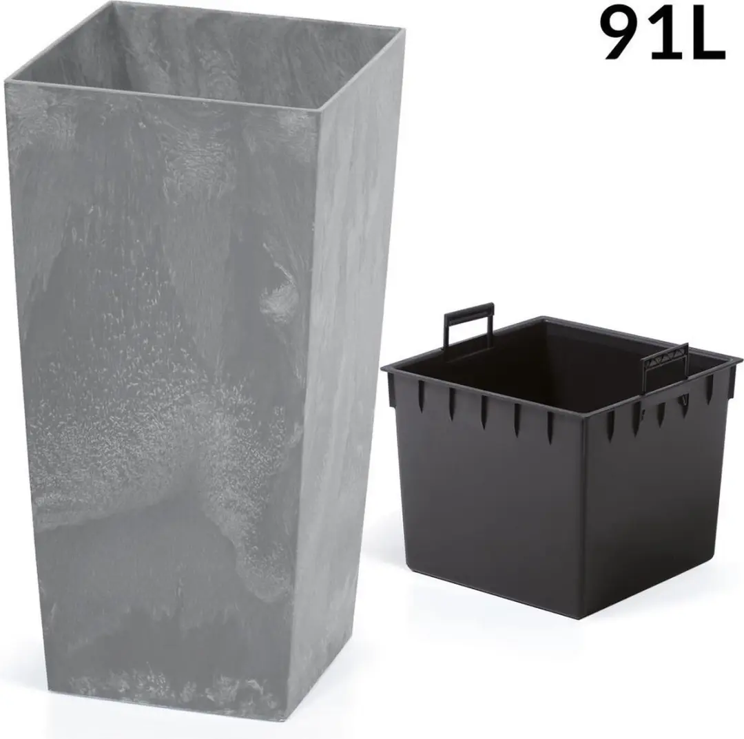 Deuba Bloempot Beton Design 91L Antraciet - afbeelding 3 van 3