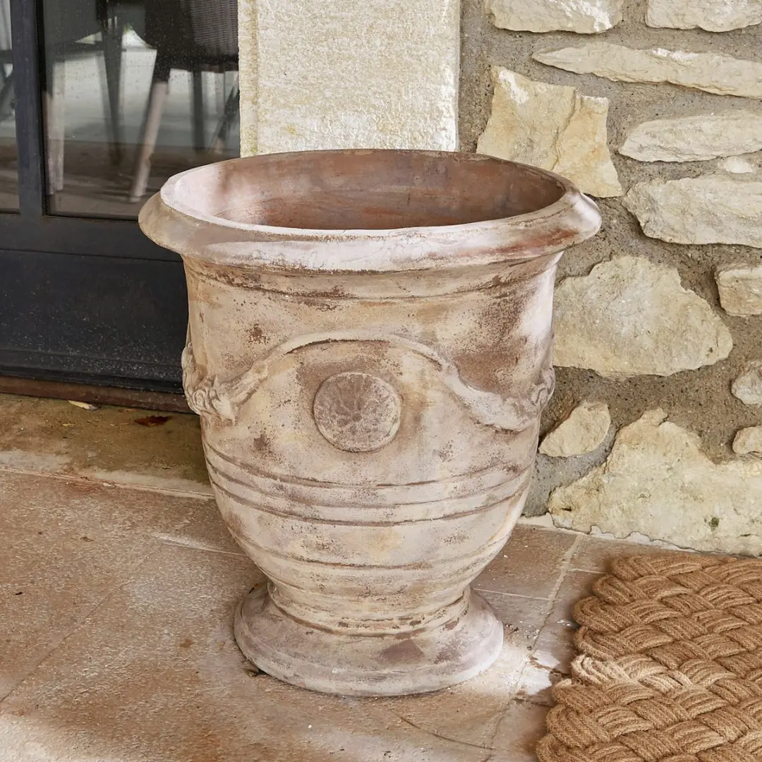 Loberon Garwood Sierpot - 49cm antiekbeige - afbeelding 6 van 6
