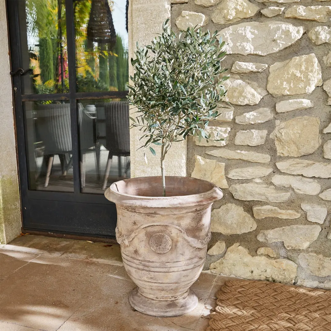 Loberon Garwood Sierpot - 49cm antiekbeige - afbeelding 5 van 6