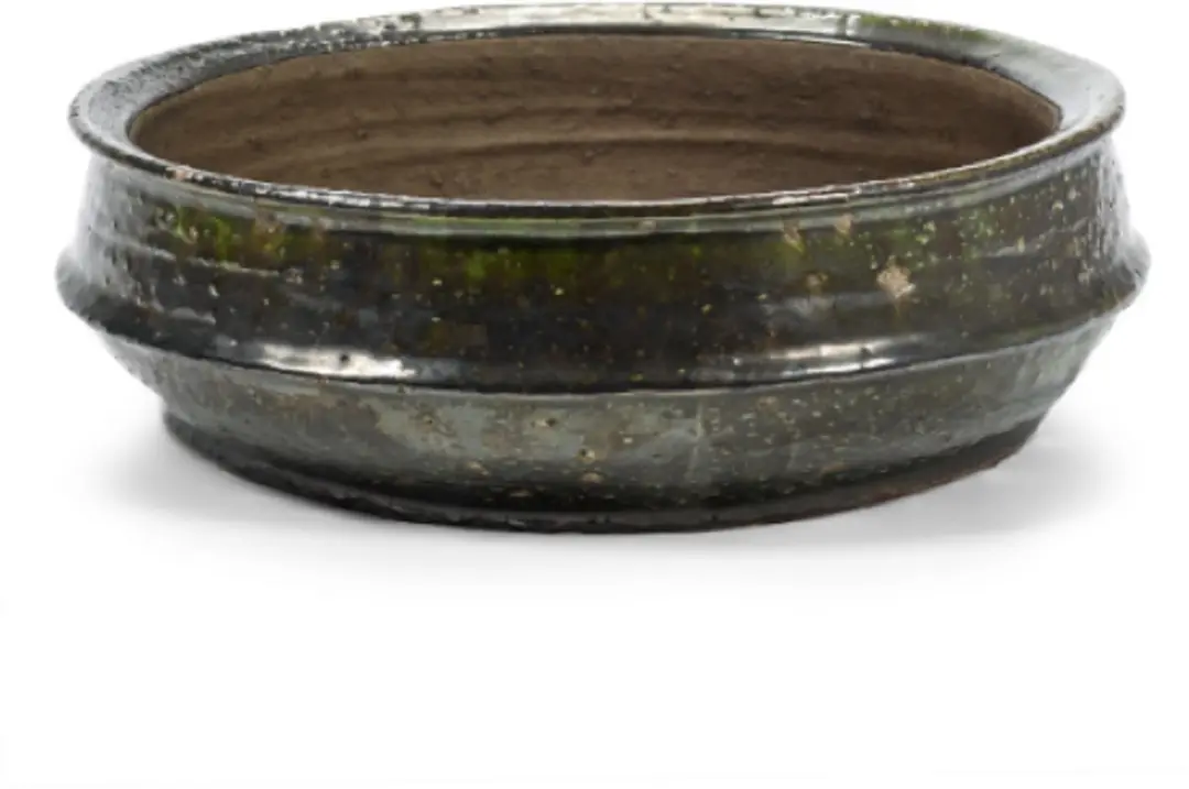 Serax Bloempot-Plantenschaal Dune Kelly Wearstler Bruin-Donker Bruin D 49 cm H 15.3 cm