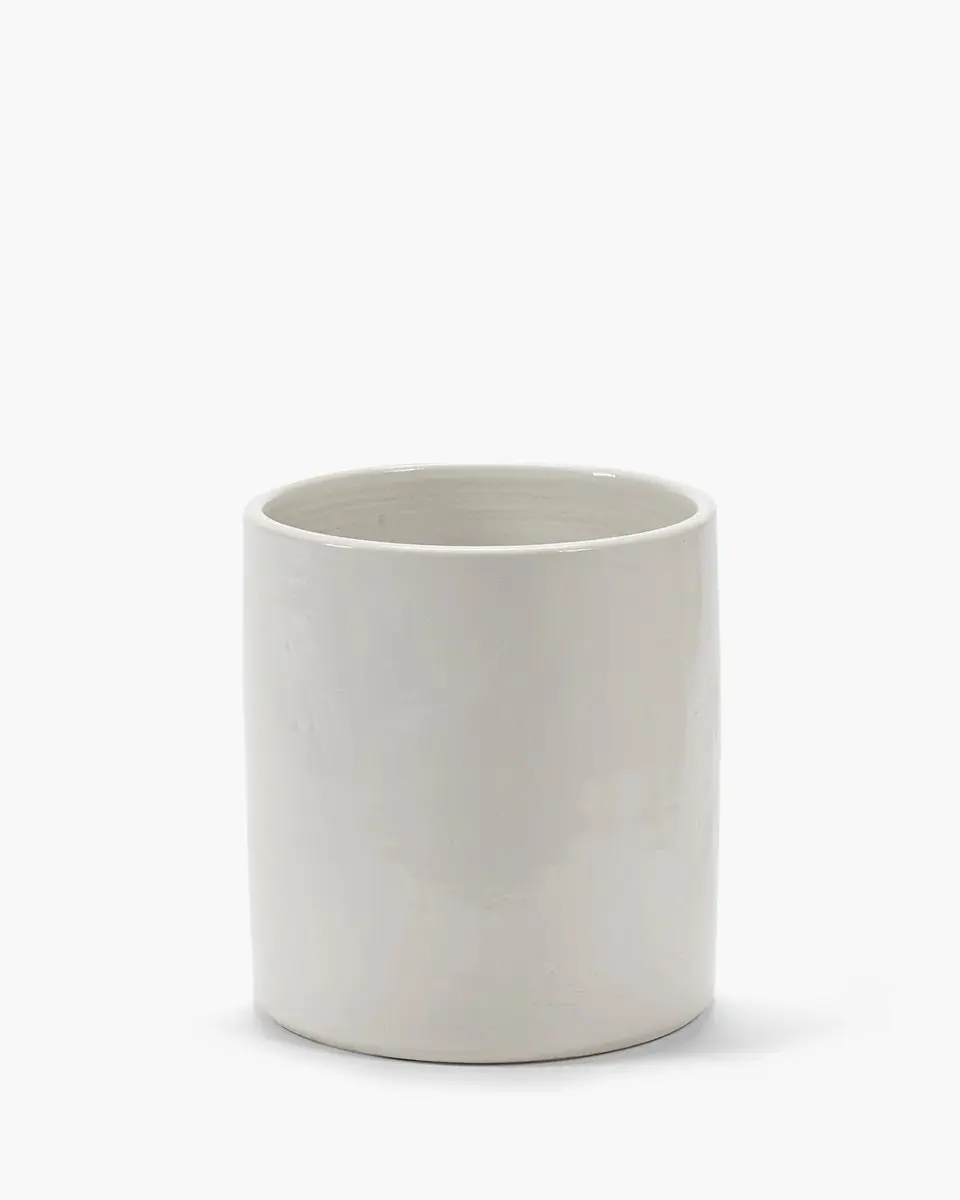 Serax Vincent Van Duysen Vaso 06 bloempot D27cm H29cm wit