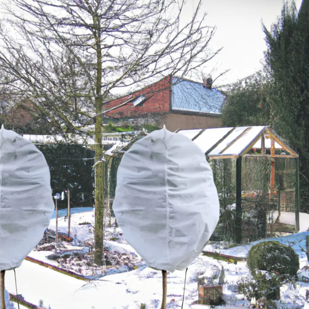 2 Plantenhoezen anti-vries met trekkoord 200x240cm 70g/m²