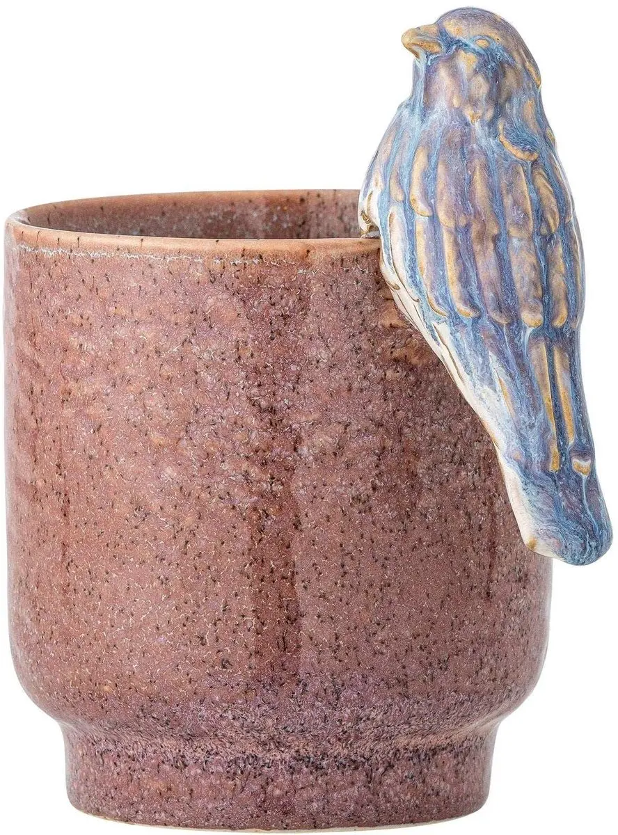 Bloomingville Bloempot aardewerk roze Larky 11cm