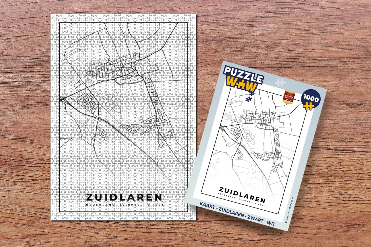 PuzzleWow Zuidlaren Legpuzzel 1000 Stuks - Multicolor