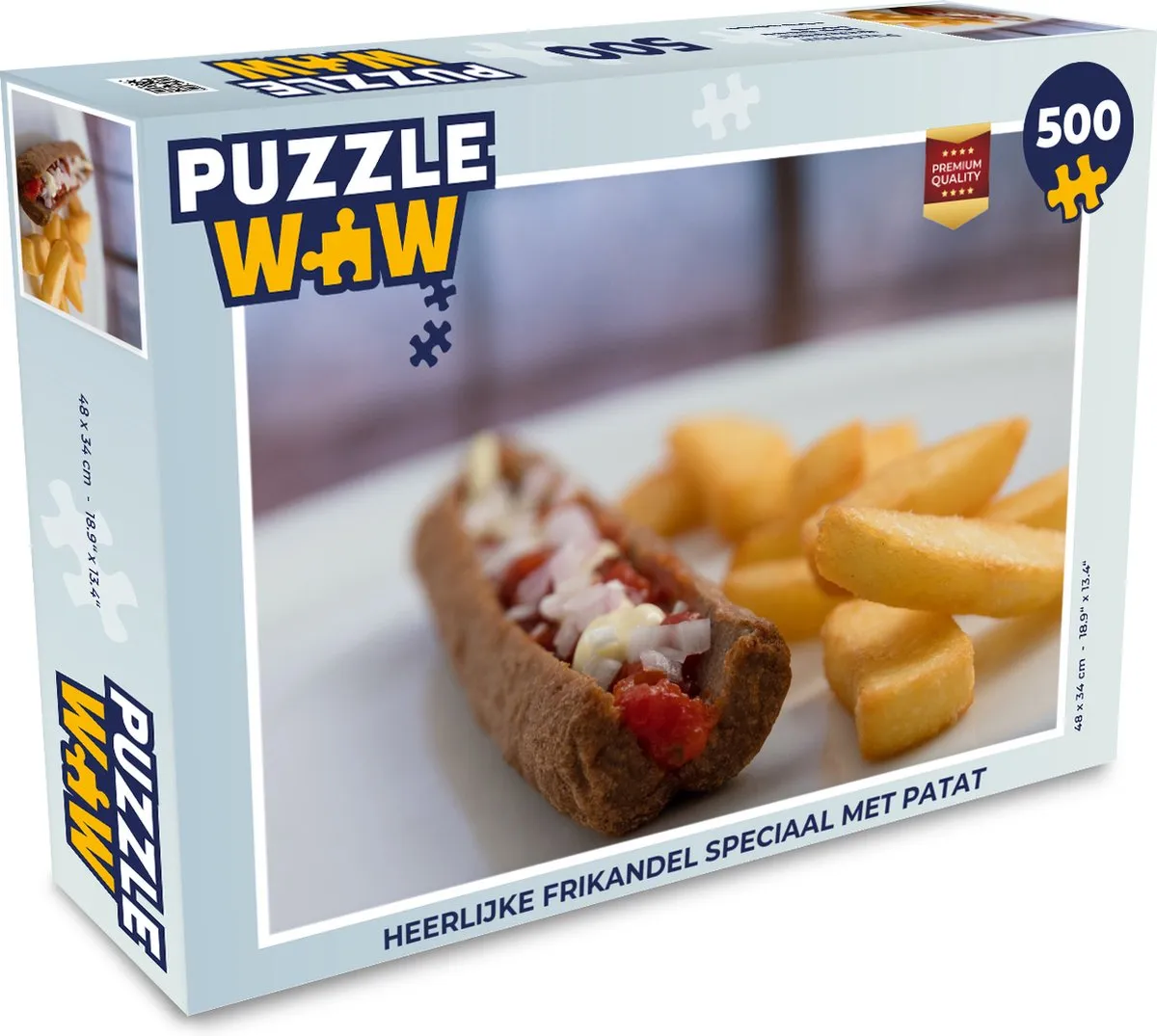 PuzzleWow Heerlijke Frikandel Speciaal Legpuzzel 500 Stuks