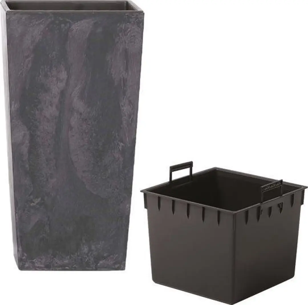 Prosperplast Urbi Square Bloempot 26L - Antraciet - afbeelding 3 van 5