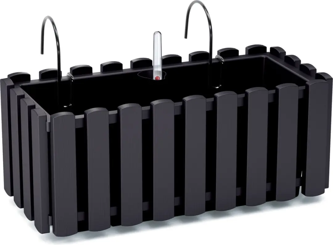 Prosperplast Boardee Fence W Plantenbak 38x18cm Antraciet