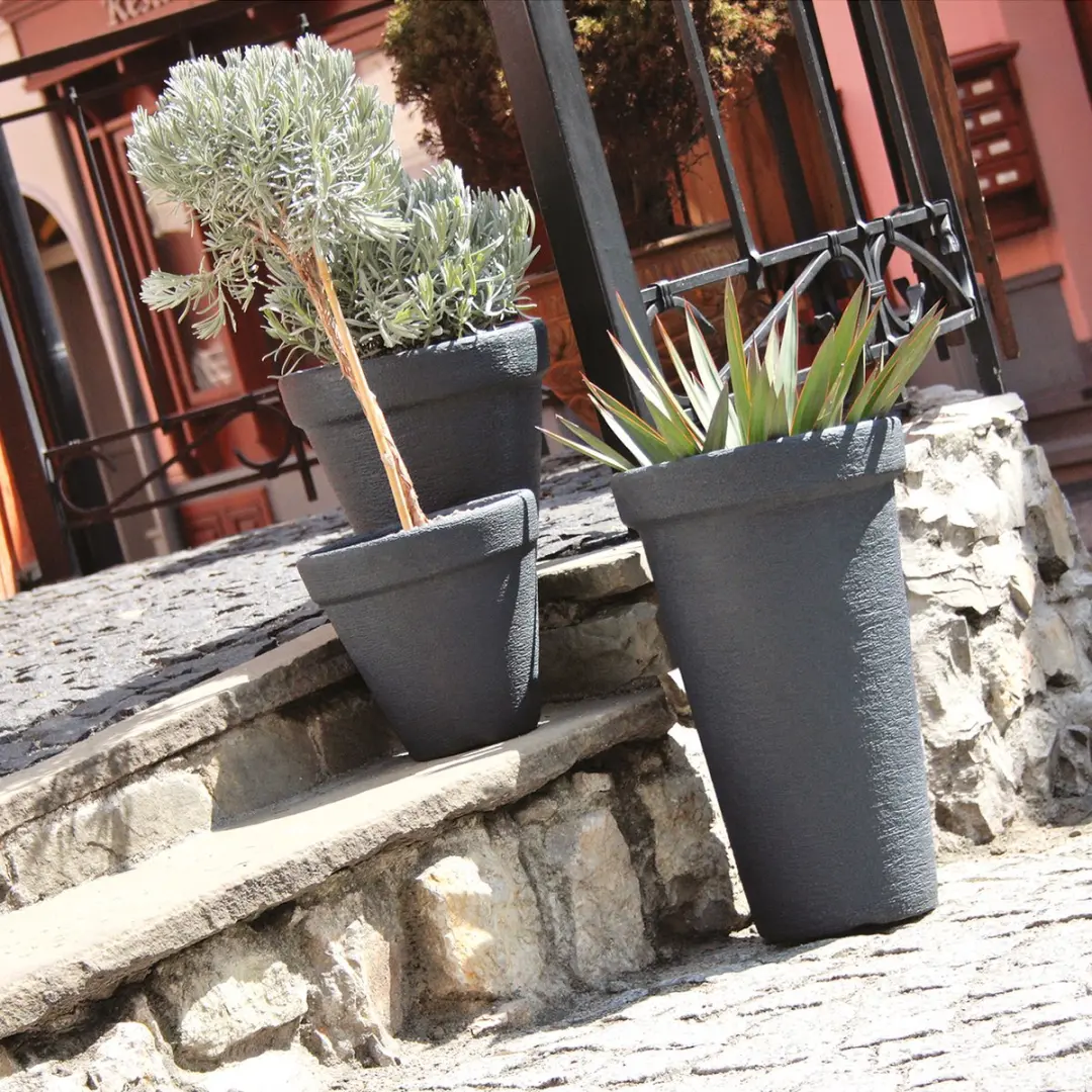 Prosperplast Flower Tower Plantenpot 42L - Antraciet - afbeelding 5 van 6