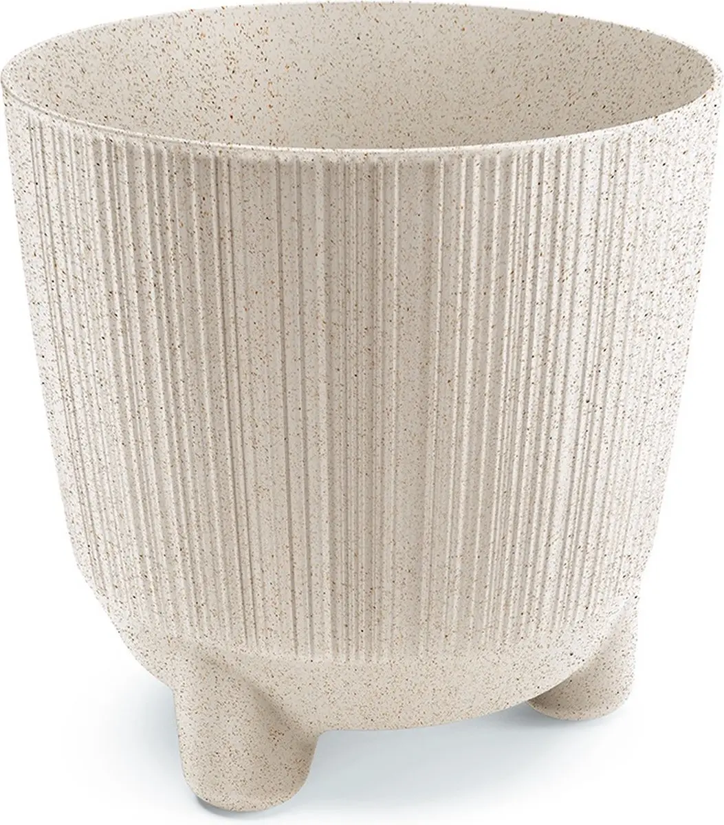 Prosperplast Ryfo N Eco Wood Bloempot 19,5cm - Wit