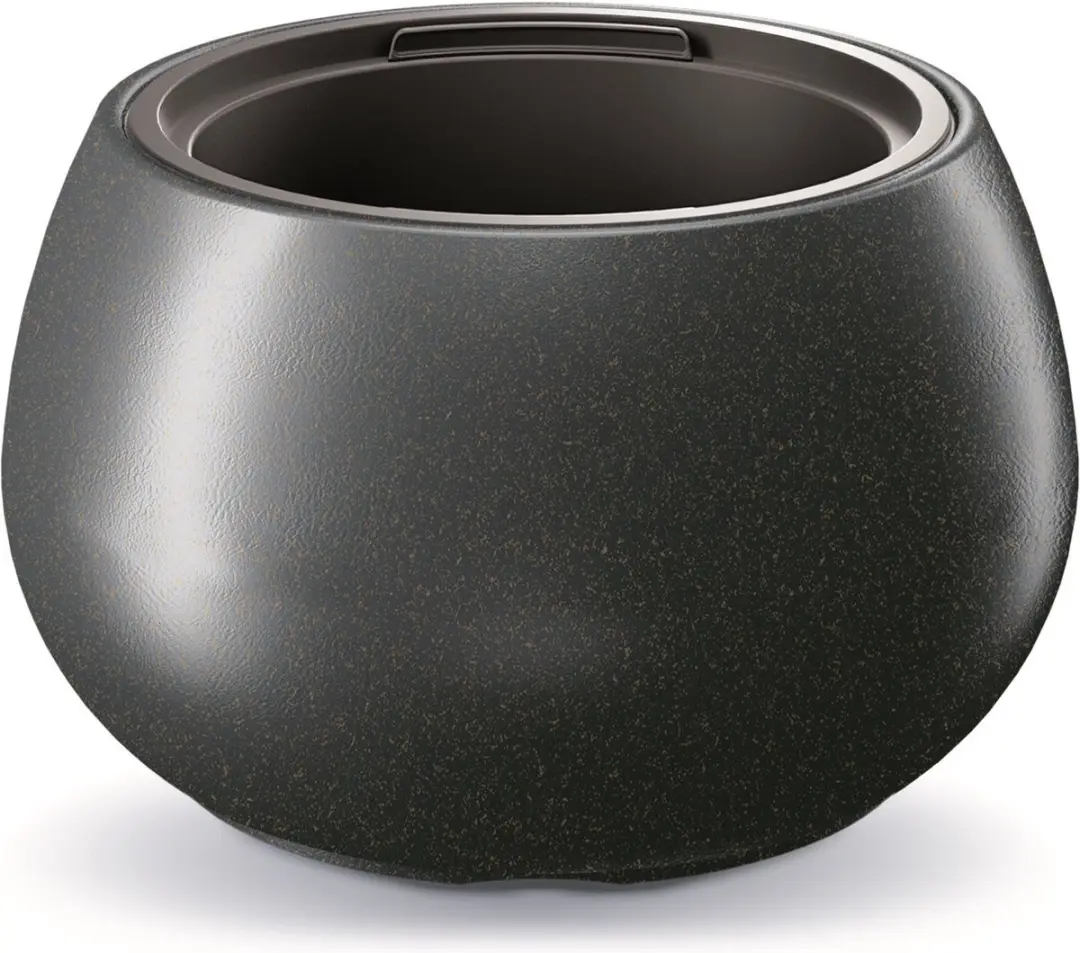 Bloemschaal Plantschaal Heos Bowl Eco Wood 44cm ANTRACIET Prosperplast