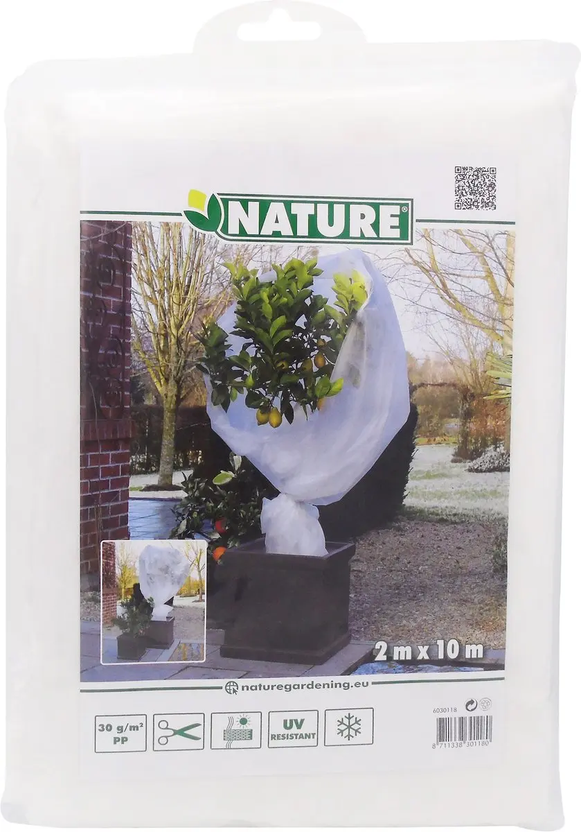 Nature Winterafdekvlies 2x10m Wit - afbeelding 5 van 6