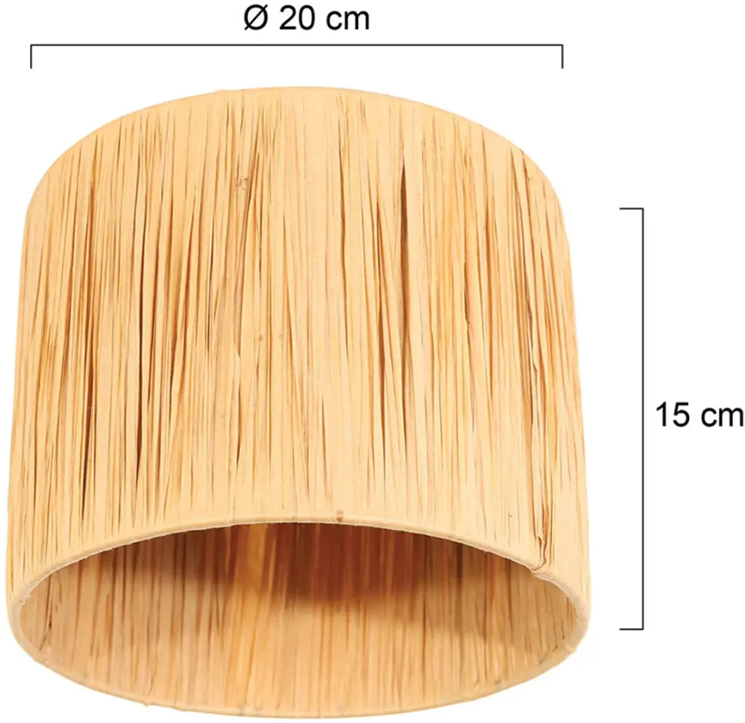 Steinhauer Lampenkap K3084FS Ø20cm - Natuurlijke kurkstructuur - afbeelding 4 van 6