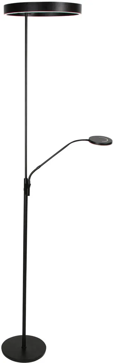 Soleil 2 4388ZW Vloerlamp Zwart