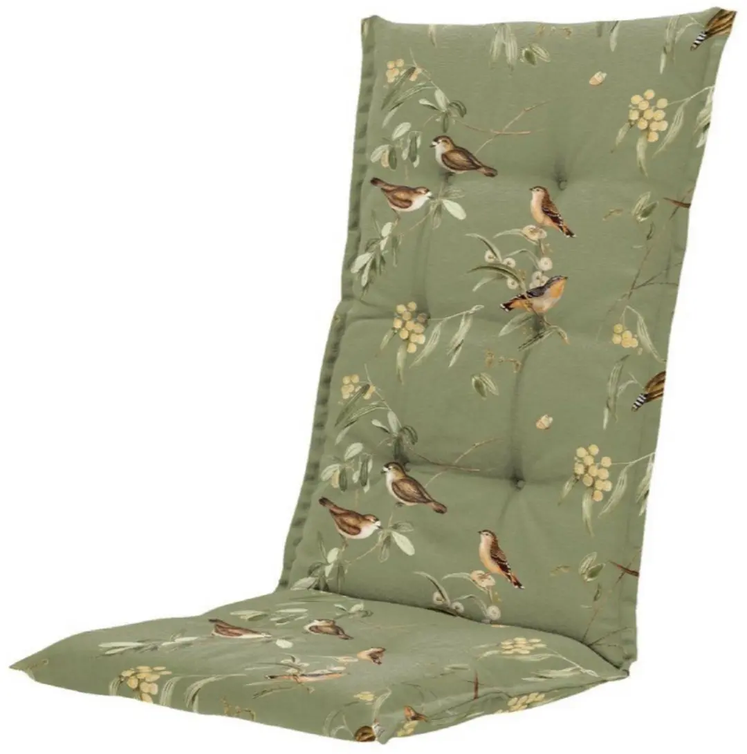 4 x Tuinkussen hoge rug Madison 123 x 50cm Aria Groen