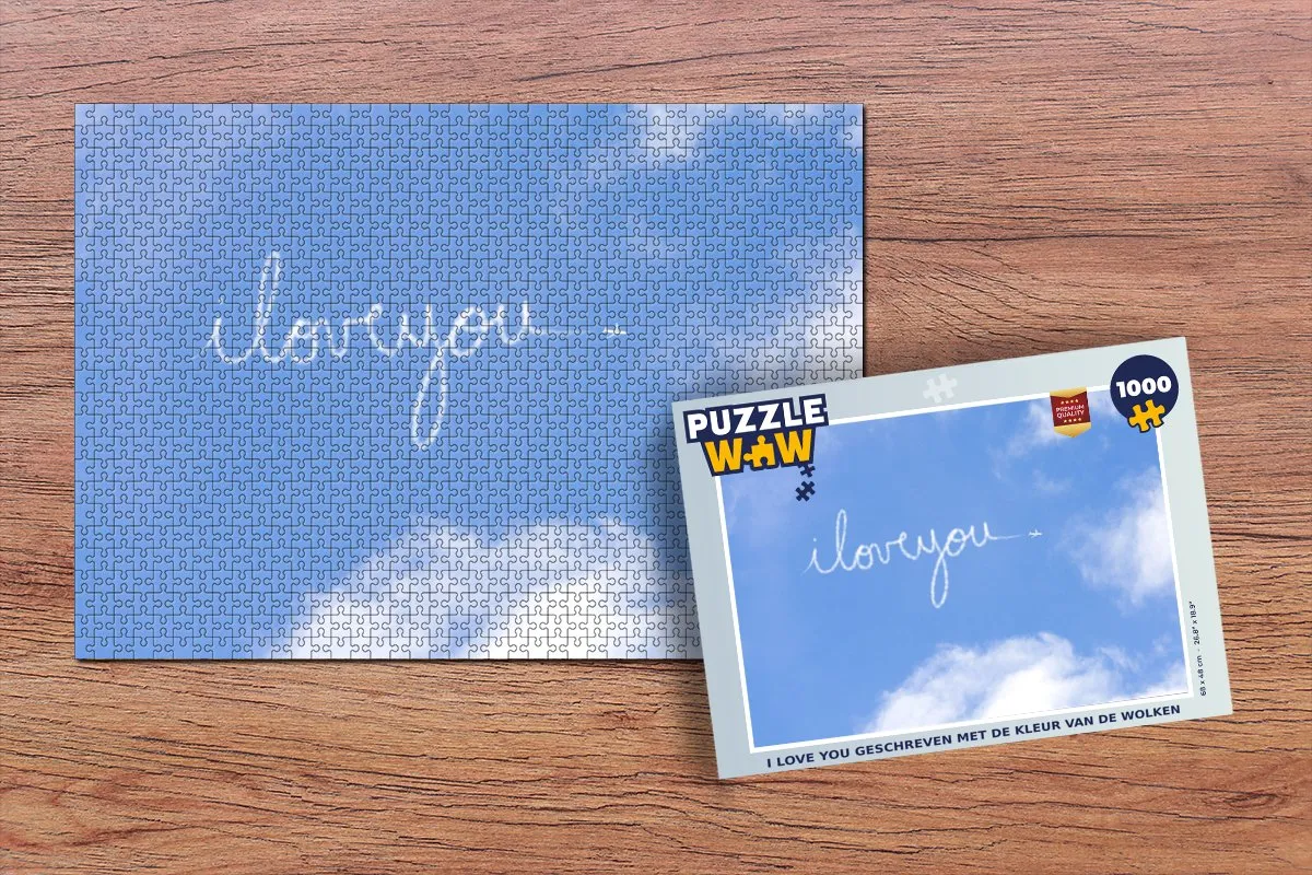PuzzleWow Wolken Legpuzzel 1000 Stuks - Multicolor