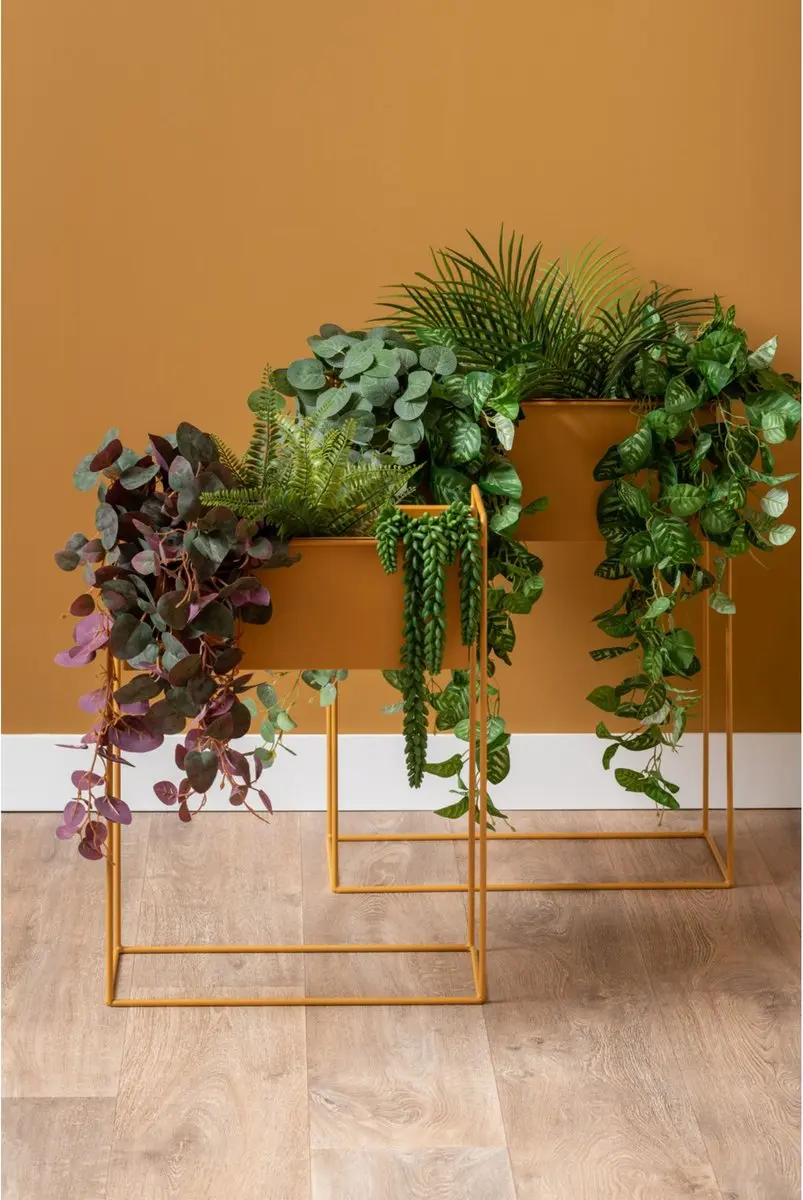 Present Time Essence Straight Bloempot Geel 51x24x65cm - afbeelding 4 van 4