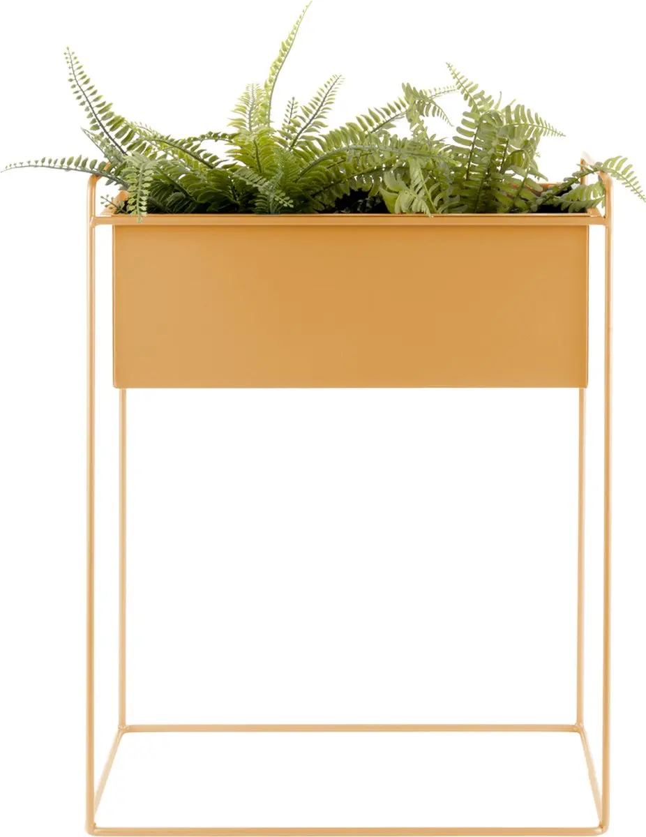 Present Time Essence Straight Bloempot Geel 51x24x65cm - afbeelding 2 van 4