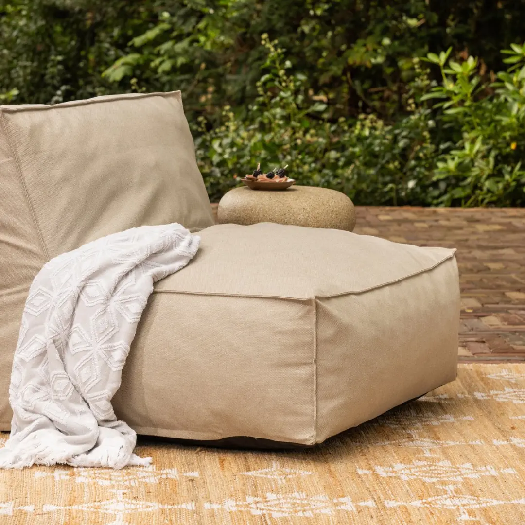 WOOOD Velora Loungestoel Tuin Zand - afbeelding 5 van 6