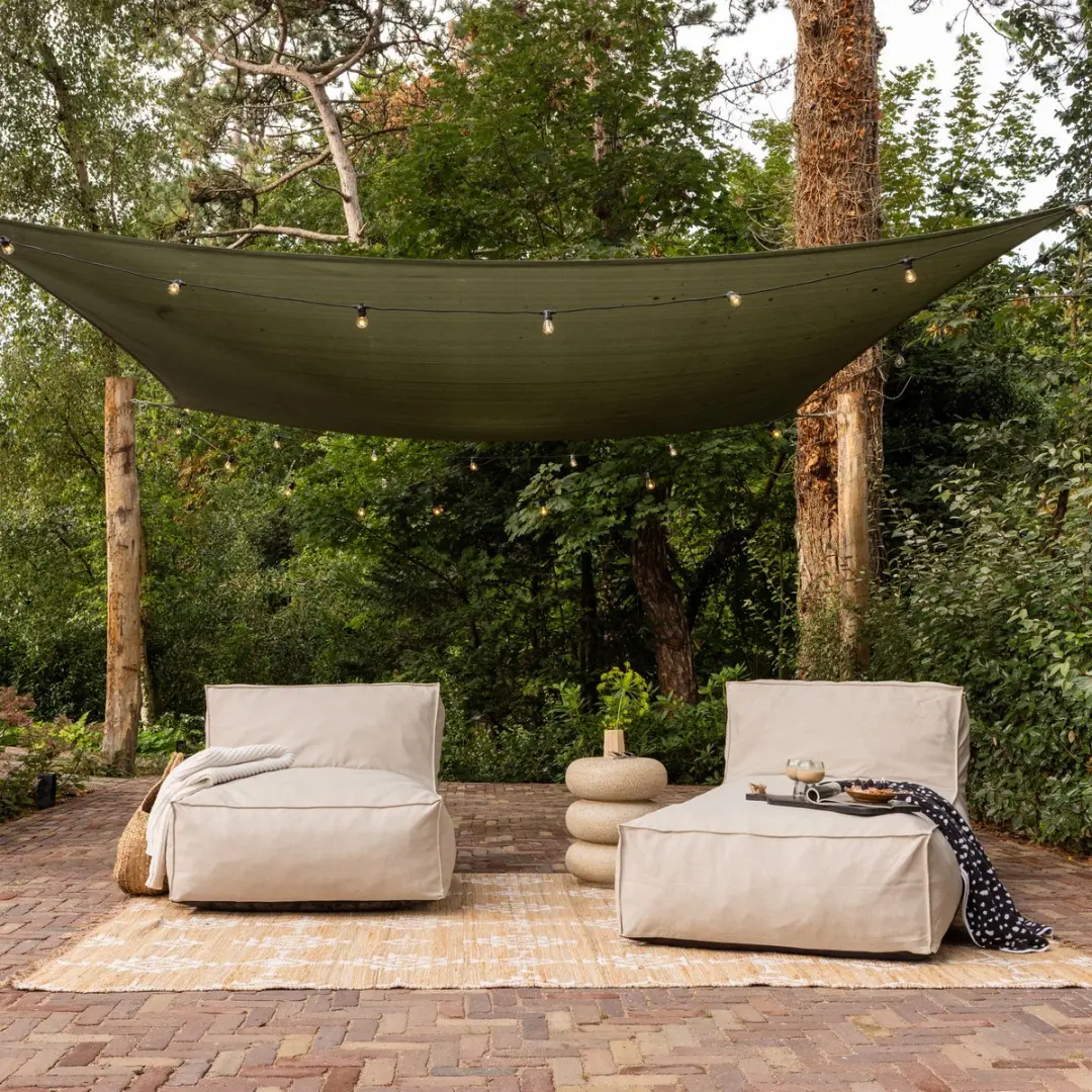 WOOOD Velora Ligbed Tuin - Zand - 80x175x95 - afbeelding 3 van 6