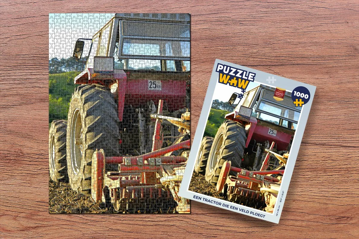 PuzzleWow Puzzel Tractor 1000 Stuks - Multicolor