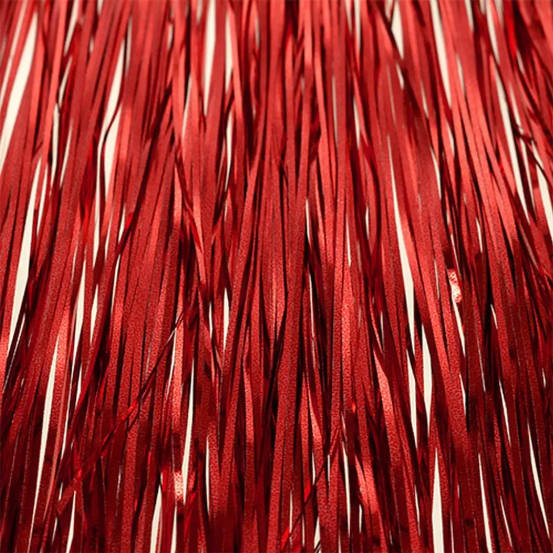 Decoris Lametta Kerstversiering Rood 50x40cm - afbeelding 2 van 6