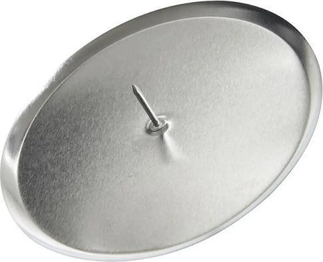 Kaarshouders 4 stuks ijzer Ø6cm zilver