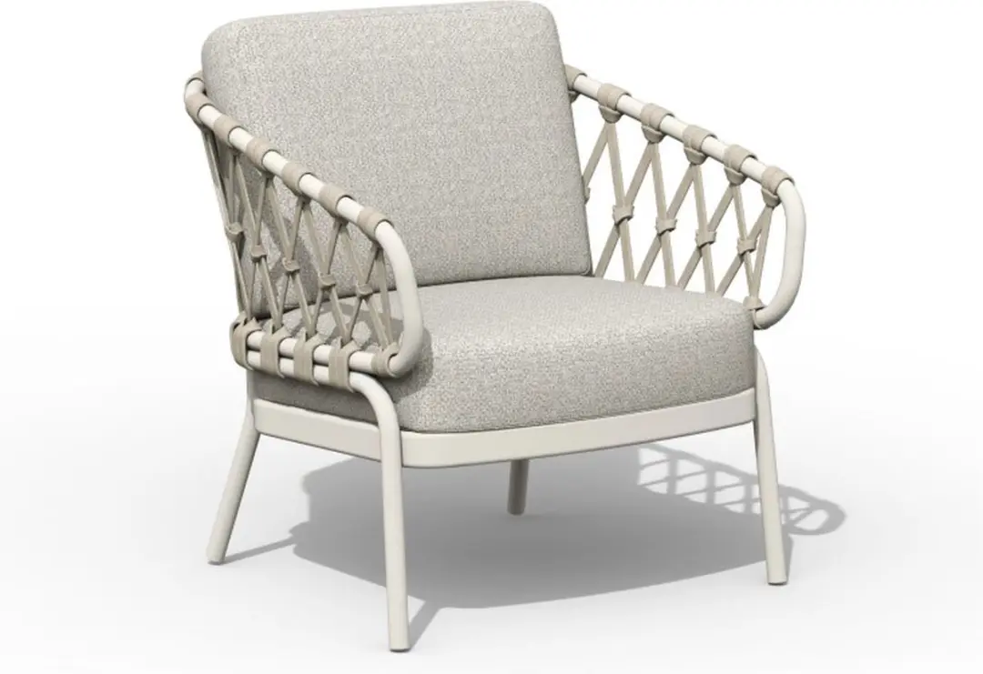 Tierra Outdoor Natal Low Diningstoel - Creme-wit - 2 Kussens - afbeelding 3 van 4