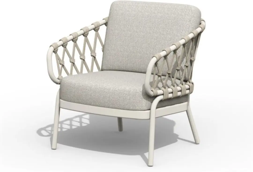 Tierra Outdoor Natal Low Diningstoel - Creme-wit - 2 Kussens - afbeelding 2 van 4