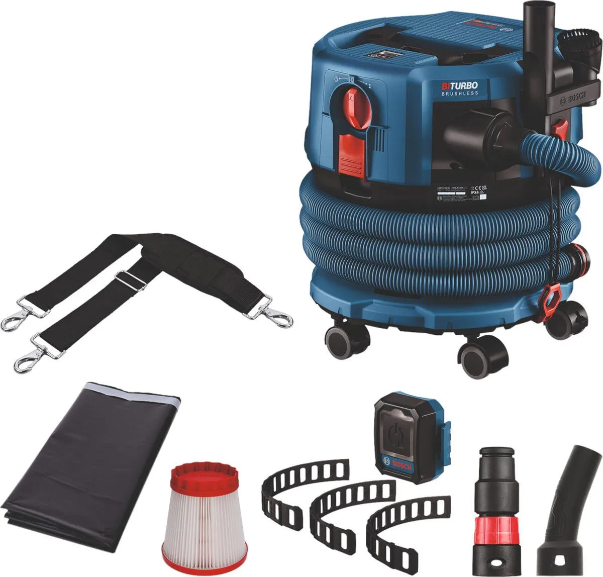 Bosch Professional GAS 18V-12 MC Stofzuiger - Blauw - 8L - afbeelding 2 van 5