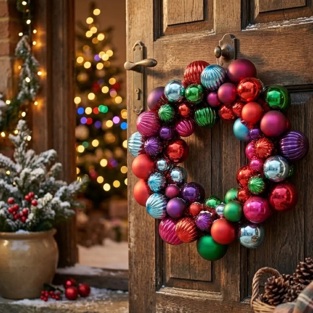 Decoris Kerstballen kerstkrans