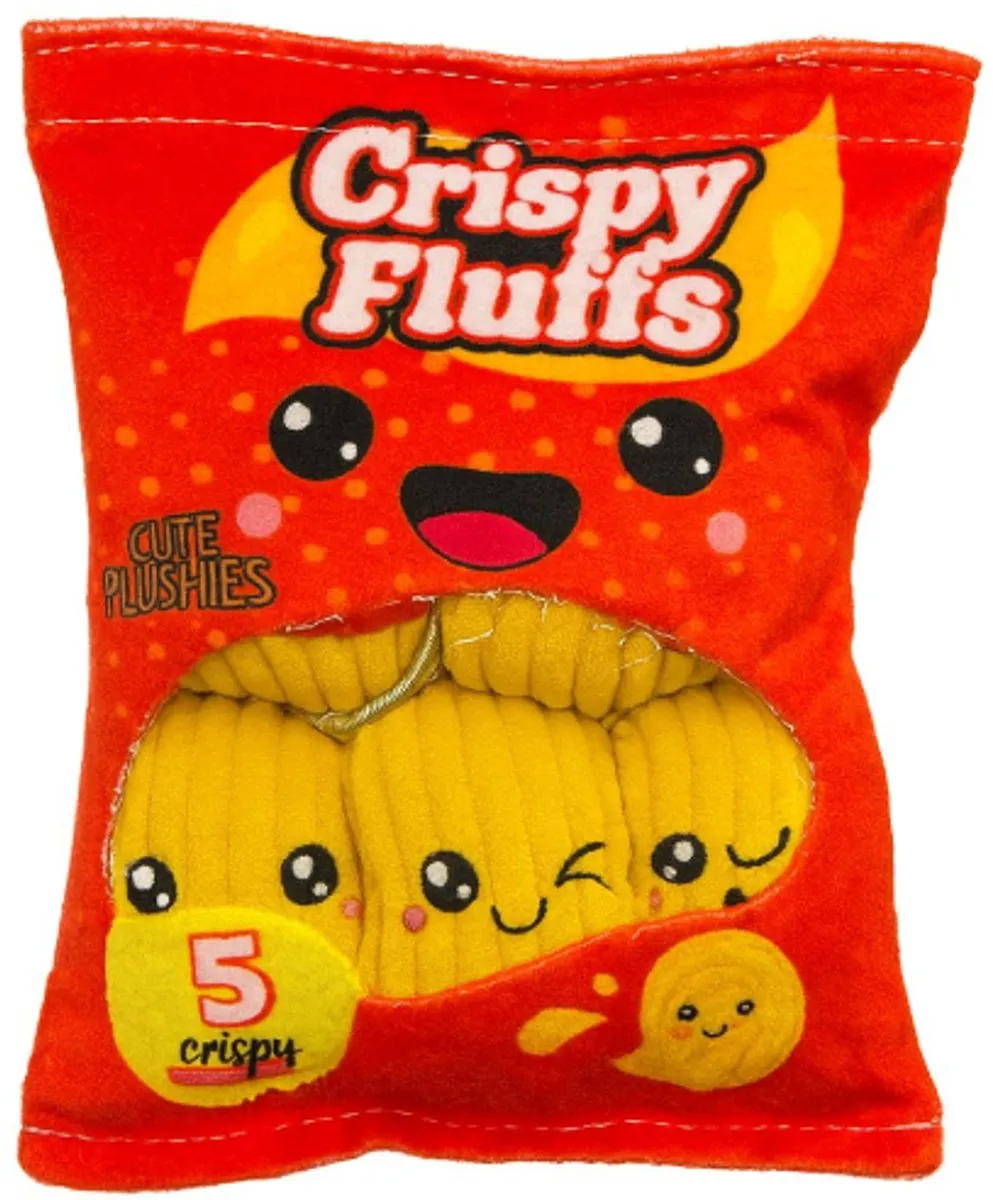 Topknuffels Snack Zakje Pluche Knuffel - Naturel Chips