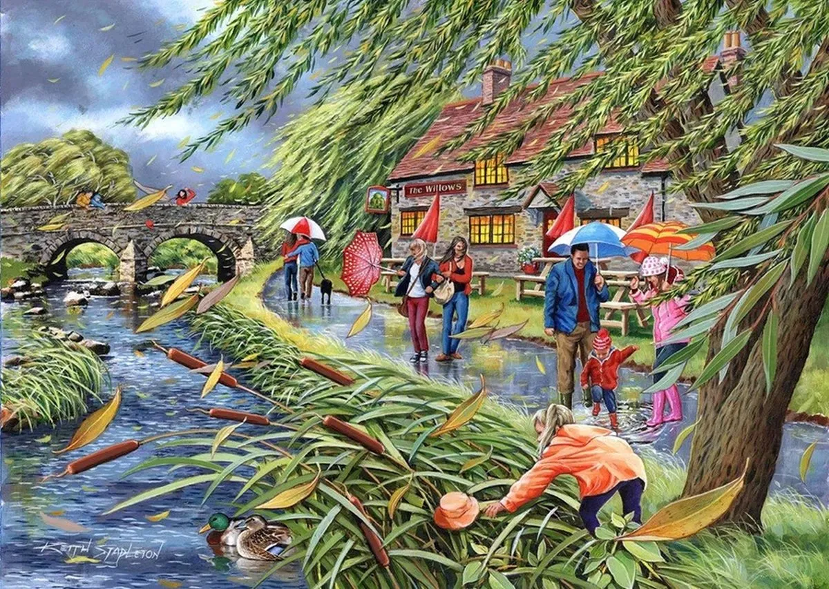House Of Puzzles Wind at the Willows Legpuzzel 1000 Stuks