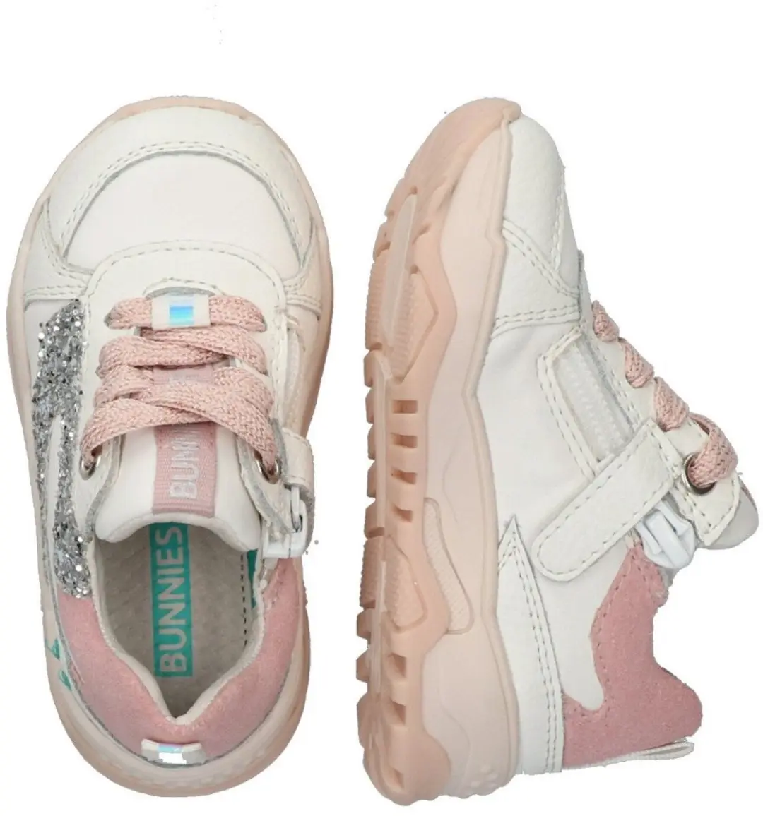 BunniesJR Ciske Chunky Lage Sneakers - Wit - afbeelding 5 van 6