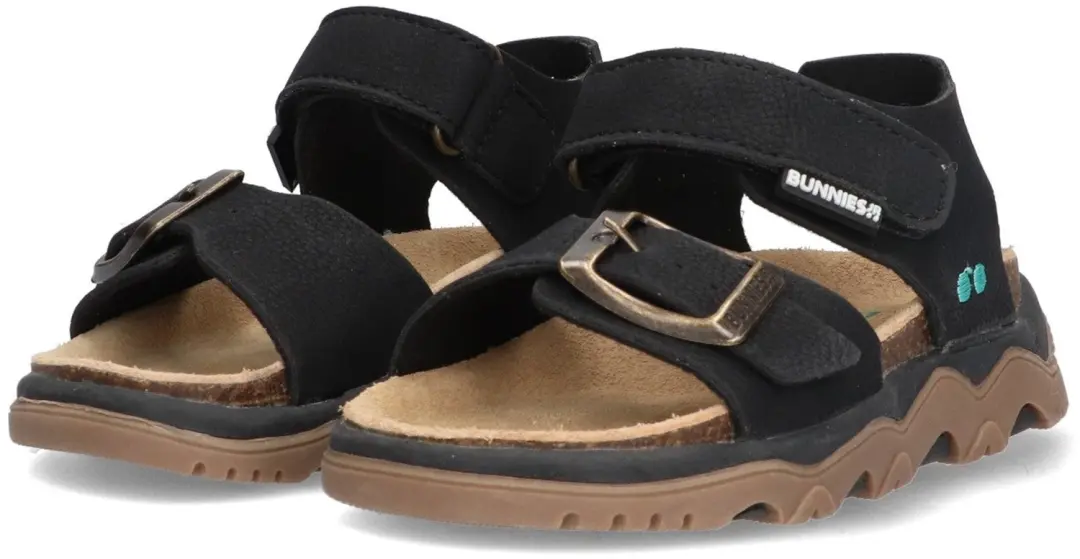 BunniesJR Raf Rock Sandalen Jongens - Zwart - afbeelding 5 van 6