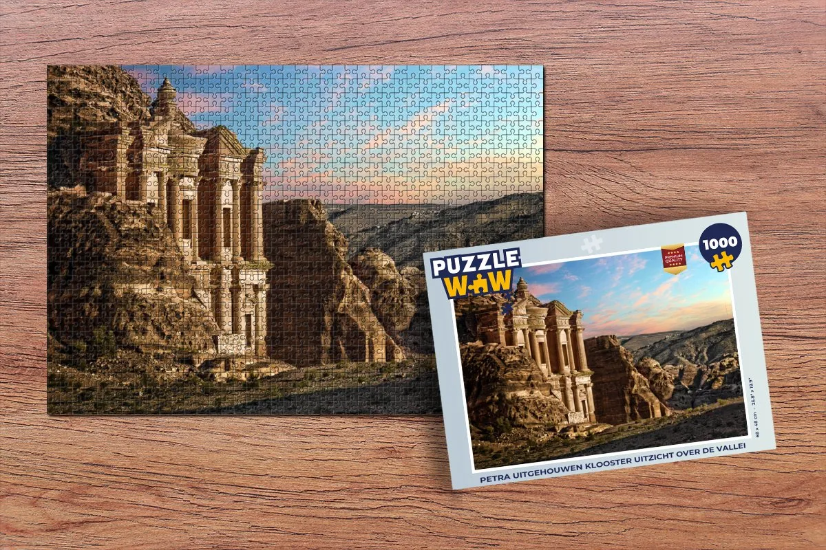 PuzzleWow Petra Klooster Uitzicht Legpuzzel 1000 Stuks - Multicolor