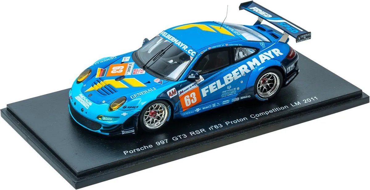 Porsche 997 GT3 RSR #63 Spark S3421 - 1:43